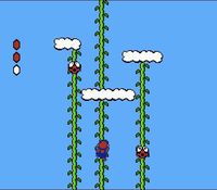 une photo d'Ã©cran de Super Mario Bros 2 sur Nintendo Nes